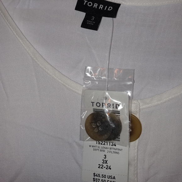 New sof white botyom front sleveless top - Picture 5 of 5